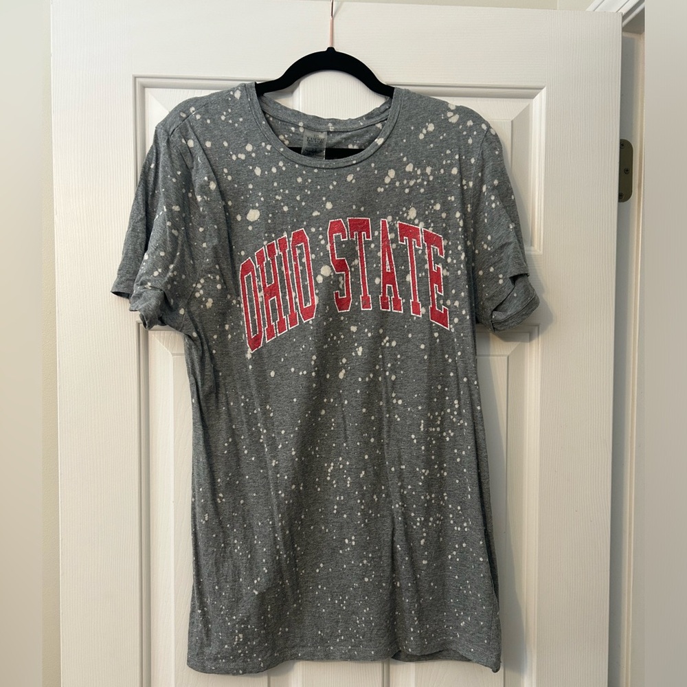 Ohio State Bleach Splatter Shirt